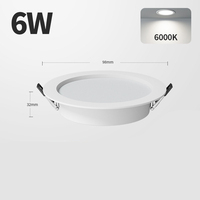 Panneau lumineux LED à haute luminosité 12W 15W 18W à encastrer pour une utilisation à domicile ou au bureau