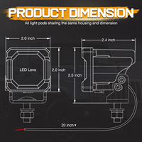 Kit d'éclairage de recul LED encastré pour attelage Diodes Dynamicss, feux auxiliaires LED pour voitures