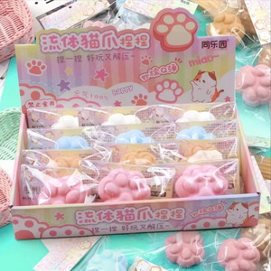 Jouet Squishy en Silicone TPE Patte de Chat Kawaii 7CM, Jouet Sensoriel Anti-Stress pour Enfants, Idéal pour Garçons et Filles, Parfait pour les Enfants - Product Image 6