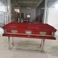 Ataúdes Funerarios de Madera Estilo Americano, Precio de China, Interior de Terciopelo