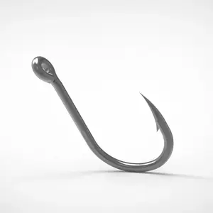 C H I N U Single Hook With Ring High Quality Carbon Steel Fishing Hook Factory direct sales with customizable sizes