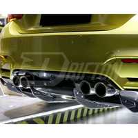 Diffuseur arrière en fibre de carbone Vari Style Underboard avec lèvre pour BMW M3 M4 F80 F82 F83