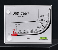 Manomètre différentiel à tube incliné pour salle de purification MC700 MARK II, manomètre différentiel à huile rouge