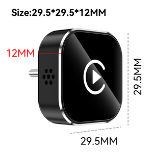 Type-<b>C</b> Port 2 in 1 Wireless CarPlay Android Auto <b>Adapter</b> <b>Plug</b> & Play Wired to Wireless Dongle Auto Connect - Product Image 4