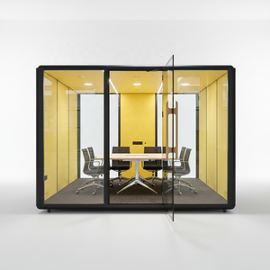 Cabina Insonorizzata per Riunioni in Ufficio, Pod Acustico Moderno in Alluminio per Scuola, Pod Privato per Ufficio, Pod Insonorizzato per Riunioni, Pod Telefonico - Product Image 2