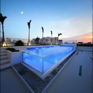Piscina acrílica infinita <span class=keywords><strong>de</strong></span> <span class=keywords><strong>fibra</strong></span> <span class=keywords><strong>de</strong></span> vidrio transparente, piscina <span class=keywords><strong>de</strong></span> parque acuático <span class=keywords><strong>para</strong></span> hotel, se puede diseñar - Product Image 2