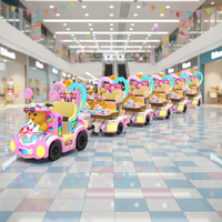 Tren Turístico Eléctrico de Alta Capacidad Nai Long Happy sin Rieles, a Batería, para Parques de Atracciones, Lugares Turísticos, Centros de Entretenimiento Familiar y Parques Infantiles
