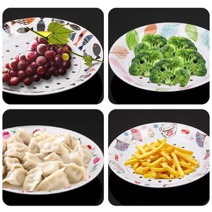 Double Layer Dumpling <b>Plate</b> Round L Size For Home Use Draining <b>Rack</b> - Product Image 4