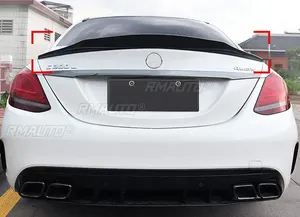 สปอยเลอร์หลังสำหรับรถยนต์ Mercedes Benz C-class W205 C260 C43 C63 AMG 4 ประตู ปี 2015-2021 ชุดแต่งสปอยเลอร์ฝากระโปรงท้ายรถยนต์ อะไหล่แต่ง - Product Image 3