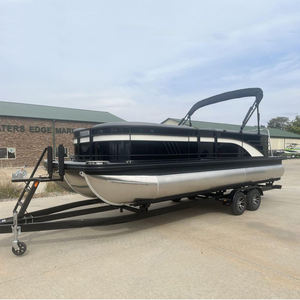 Pontón deportivo para <span class=keywords><strong>12</strong></span> personas de 21 pies recién llegado, pontones deportivos de 27 pies de lujo y <span class=keywords><strong>remolque</strong></span> Australia para ocio familiar - Product Image 1