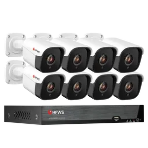 Home Security Cctv-systeem Set Nvr Poe 4CH 8CH Wifi 5MP 1920P Hd Camera Kit