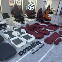 Sièges baquet de course personnalisables en fibre de carbone et cuir PU, accessoires intérieurs de voiture pour BMW, style sport, housse de siège en éponge
