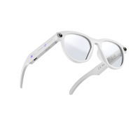Lunettes Intelligentes IA avec Caméra 5MP pour Photos et Vidéos, Appels, Reconnaissance d'Images, Traduction, Batterie 290mAh, Écologiques, PC1414, IPX-4