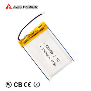 UL/KCRechargeable <span class=keywords><strong>3</strong></span>,7 v 1000mah lipo o de batería de polímero li-polímero Paquete de 523450 para PCB de batería de respaldo - Product Image 2