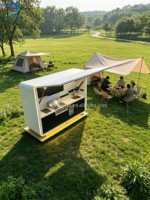 Cuisine extérieure modulaire Skyacross Container Factory : station de grillade, armoire de rangement, évier, pod BBQ professionnel pré-assemblé