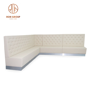 Restaurant Furniture Supplies Commercial Sofa <strong>Bench</strong> Wholesale Coffee Leather Sofa Restaurant Booth Sofa <strong>Seating</strong> <strong>Cushions</strong> - Product Image 4