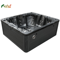 Perfect Escada Factory Direct 6 Personen Chlor freie Acryl massage Außen pool Spa Person Holz Whirlpools zu verkaufen