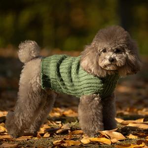 Cozy <span class=keywords><strong>Pet</strong></span> Vestuário Camisola simples do cão do estilo Turtleneck Design térmico Elastic Fit Snug Envoltório Mohair Spray Fio Algodão resistente - Product Image 2