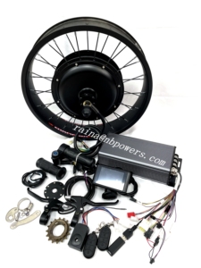 V3 QS205ยางล้อจักรยานไฟฟ้าขนาด3T/3.5T ชุดดุมล้อจักรยานไฟฟ้าขนาด20x4.0 72V3000w 5000W 150/170/190mm สำหรับจักรยาน super-73 - Product Image 4
