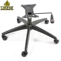 Pièces de chaise de direction pivotante en aluminium avec pieds en métal