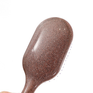 Peine de masaje con purpurina grande para uso en húmedo y seco, peine acolchado para el cabello para mujeres - Product Image 3