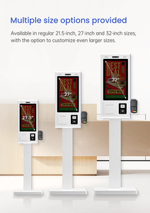 Kiosque de libre-service Android Windows avec écran tactile 21,5'', système de point de vente, <span class=keywords><strong>station</strong></span> de commande et de paiement rapide pour la restauration rapide avec imprimante de reçus - Product Image 5
