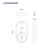 JT-T2483 recherche cible trouver objet 2.45ghz étiquette Rfid petites étiquettes de bétail personnalisées acoustiques actives
