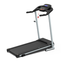 Tapis de marche motorisé portable et pliable pour usage domestique, avec fonction compteur de calories et design pliable à plat