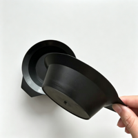 Bol de mélange jetable en plastique noir pour la coloration, le décoloration et la teinture des cheveux en salon et à domicile