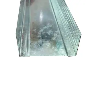 Pemegang profil baja galvanis drywall, stud logam/track/Omega/C/U Light steel Keel