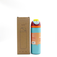 24OZ 32OZ Bouteille d'eau de sport isolée à double boisson en acier inoxydable 304 sans BPA avec couvercle et paille