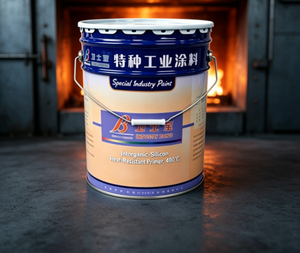 Inorganic Silicone High Temperature Resistant <strong>Primer</strong> 400&deg;<strong>C</strong> Industrial Heat Proof Anti Rust Coating for Steel Protection 20kg - Product Image 1