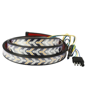 Repuestos de Moto, Barra de Luces para Camioneta de 60/48 Pulgadas, Luz Trasera Multifunción, Direccional, Luz de Freno de Flujo Continuo Tipo Espina de Pescado - Product Image 4