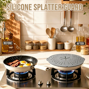 Écran anti-éclaboussures pliable en silicone, protection anti-éclaboussures d'huile, couvercle de cuisine multi-usages anti-éclaboussures pour poêle à frire - Product Image 1