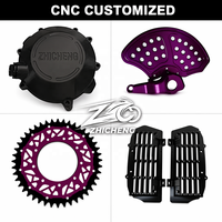 Zhicheng - Triple étrier supérieur de fourche en aluminium anodisé CNC de haute précision pour motos Yamaha VESA/P / électriques