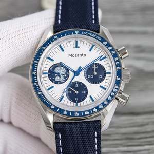 Reloj GMT Sumergible de Acero Inoxidable con Correa Mecánica, Luminoso, Resistente al Agua, de 40 mm, Estilo Ejecutivo de Lujo - Product Image 1