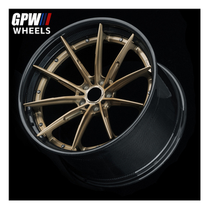 Multi <b>Spoke</b> Forged Full Carbon Fiber Rim Custom Color PCD ET CB Comes Bolts Universal Fit <b>Wheel</b> Luxury Passenger Car New - Product Image 4