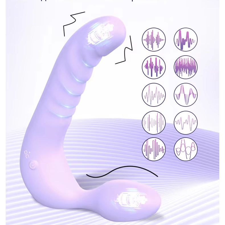 Remote Control Strapless Strap on Double Dildo Vibrator Sex Toy for Lesbian  Female Product Women| Alibaba.com