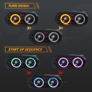 Luz Trasera LED Arcaica de Colores, 1.ª Generación, para Mazda MX5 Miata NA 1989-1998, Lámpara Trasera RGB con Animación de Inicio - Product Image 3