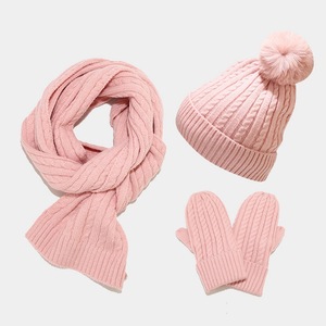 2023 recién llegado, venta al por mayor, conjuntos <span class=keywords><strong>de</strong></span> guantes y gorros <span class=keywords><strong>de</strong></span> punto <span class=keywords><strong>de</strong></span> invierno, 7 <span class=keywords><strong>colores</strong></span> disponibles, incluida la bufanda para clima frío - Product Image 6