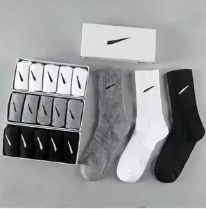 Designer <b>Socks</b> Men's Low, Medium and High-waisted Pure <b>Black</b>, White Grey Breathable Women's Cotton <b>Socks</b>, as Well Jogging, - Product Image 1