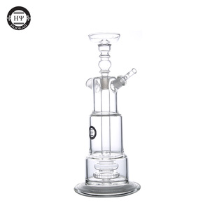 卸売 三段タワー ガラス製シーシャ LEDライト付き喫煙具 - Product Image 1