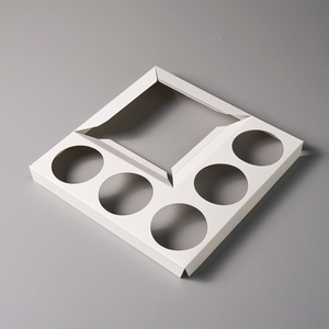 กล่องเบนโตะใสสีขาวแบบหนาพิเศษสำหรับใส่เค้กและคัพเค้ก - Product Image 2