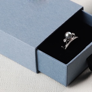 Custom Ring <b>Earring</b> Necklace Jewelry <b>Box</b> Packaging Storage <b>Box</b> PU Jewelry <b>Box</b> With Logo - Product Image 5