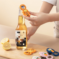Outils de bar, gadgets de cuisine, produits promotionnels en acier inoxydable, cadeaux, logo personnalisé, aimant de réfrigérateur en silicone, bouteille magnétique