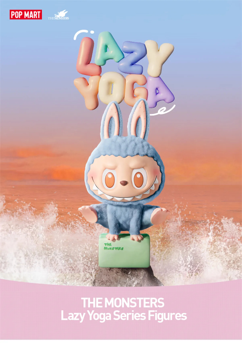 POP MART Labubu Lazy Yoga Series - Mystery Blind Box Toys
