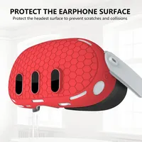 Housse de protection en silicone pour casque VR Meta Quest 3, antidérapante, anti-poussière, étui de protection pour le visage, accessoires de jeu, étui en caoutchouc