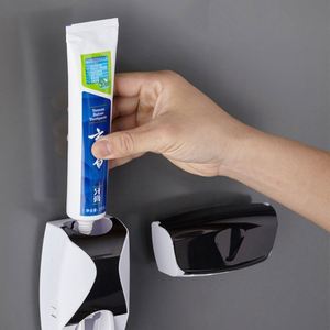 Automatic Dispenser Wall Mounted Hands Free Plastic <b>Toothpaste</b> Squeezer Kit for Bathroom Kids Friendly - Product Image 3