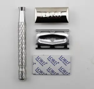 国产L122全铝不锈钢双刃刀片安全剃须刀