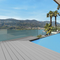 Dalles de terrasse en WPC imperméables et résistantes aux fissures, panneaux de revêtement en composite bois-plastique pour terrasse et escalier